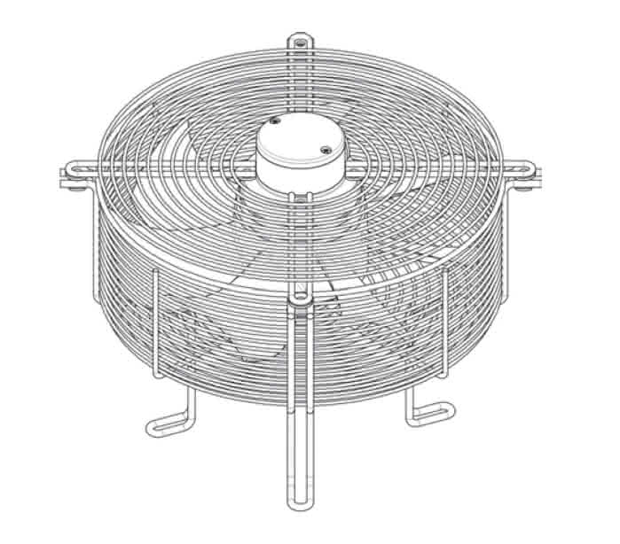 Bock Zusatzlüfter 315mm 230V für HG22
