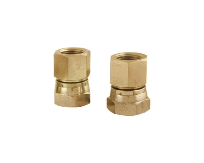 Castel Adapter 3039/4OT 1/2″NPT-F, Edelstahl/Messing