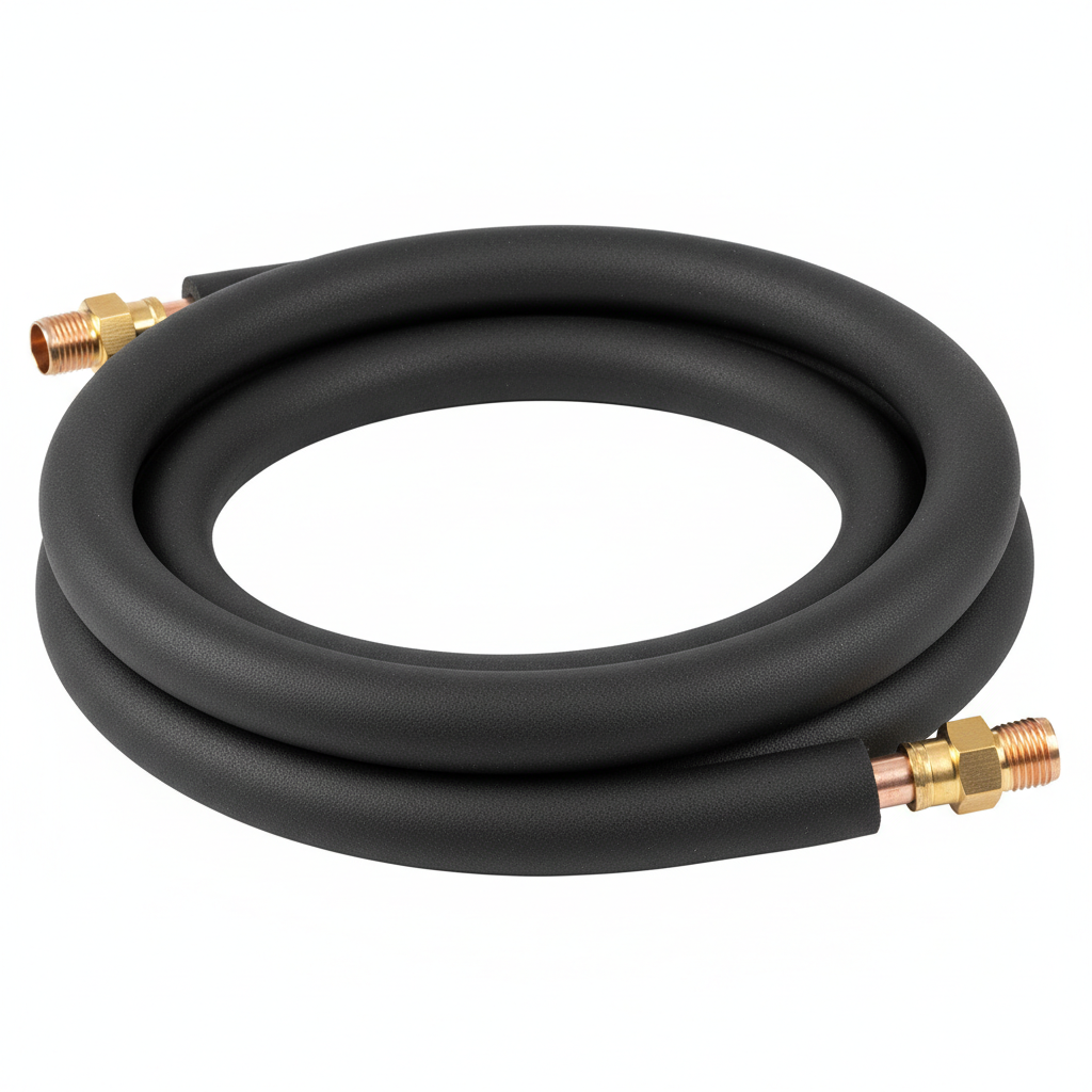 Isoliertes Rohr Weiß Doppelt 3/8 0,80 + 3/4 1,00 9 MM (Vrv)