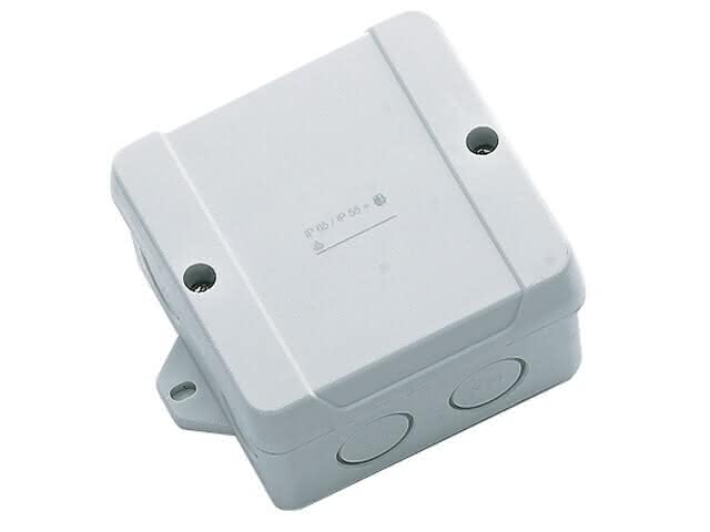 Omerin Anschlusskasten 85×85×45mm, 7 Einführungen 20mm, IP55 (IP 65 bei FX/G), FX/JB
