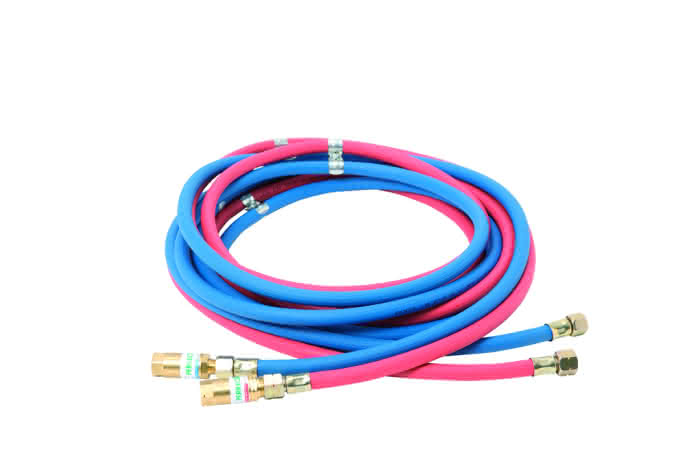 Perkeo 10m-Schlauchpaket A/S 4×3,5mm mit Rückschlagsicherung G1/4″RH x G3/8″LH