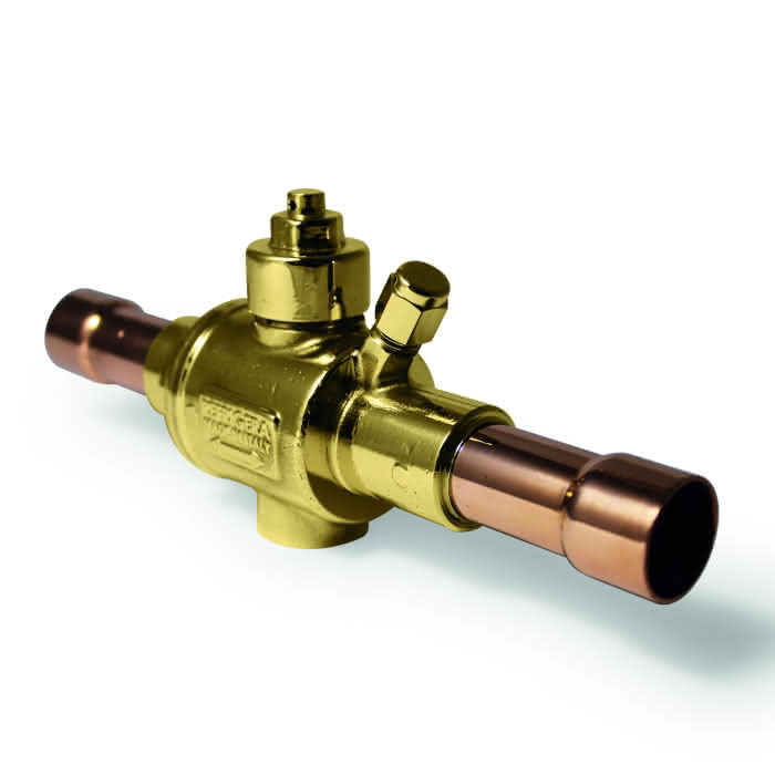 Refrigera 2-Wege-Kugelventil mit Schrader 1/4″ 60bar CO2