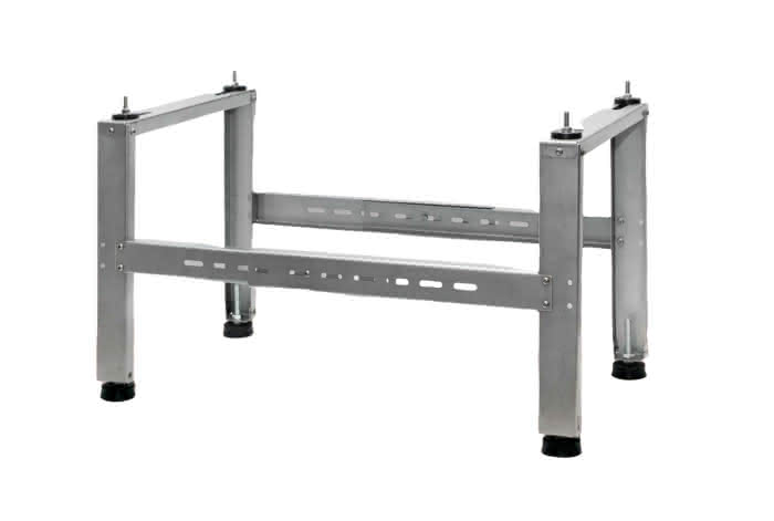 Rodigas Bodenkonsole Edelstahl 250×420mm ausziehbar von 480 – 830 mm