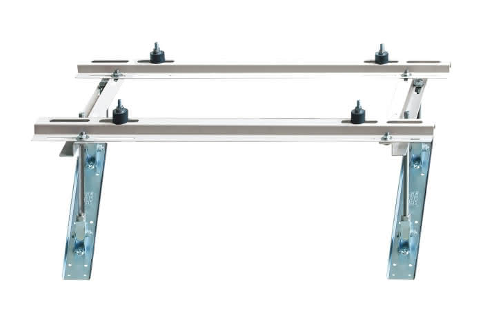 Rodigas Dachkonsole MT 600 Stahl Tragfähigkeit 140kg 45° B:370-790mm T:160-400mm
