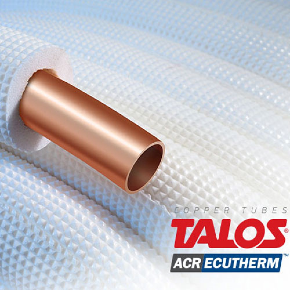 Talos Ecutherm Doppel 1/4″ – 1/2″ Isoliertes Kupferrohr