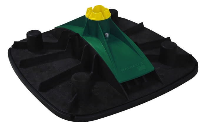 Walraven Yeti 480 Montagefuss und Antivibrationsmatte vertikal 7°/360° für Schiene Strut (DS 5) 41×41/51mm