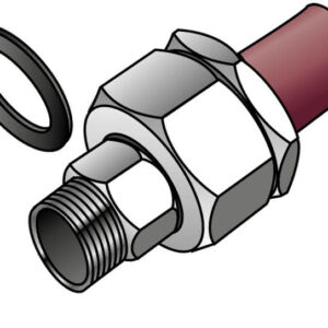 KETRIX Holländer Kunststoff-Metall Außengewinde 32×1 (Rohre & Fittings)